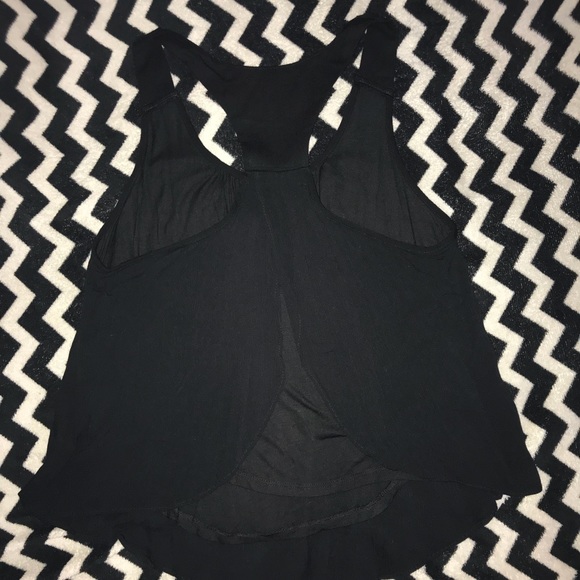 Black Razor Back Tank Top. - Picture 2 of 2